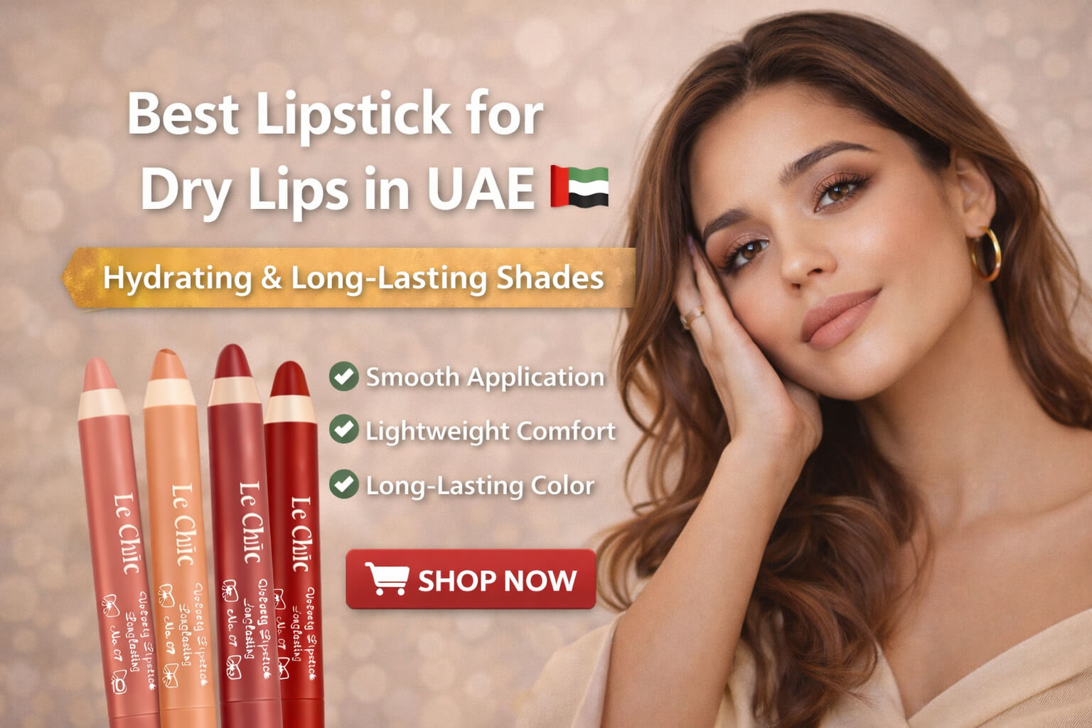 Best Lipstick for Dry Lips in UAE – Hydrating & Long-Lasting Lipsticks
